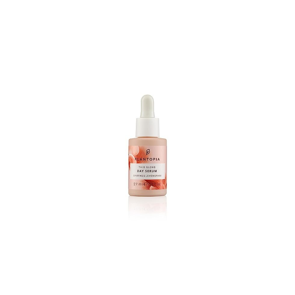 Plantopia Energise And Uplift This Glows Day Face Serum, Brightening Serum With Ahas And Vitamin C, Glow Serum For Radiance And Positivity Boost, Suitable For