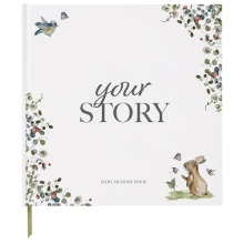 Baby Record Book & Scrapbook | Forest Edition | 132 Page Baby Memory Book & Photo Record Album Gift for Newborn Baby Boy & Girl, Great For Expecting