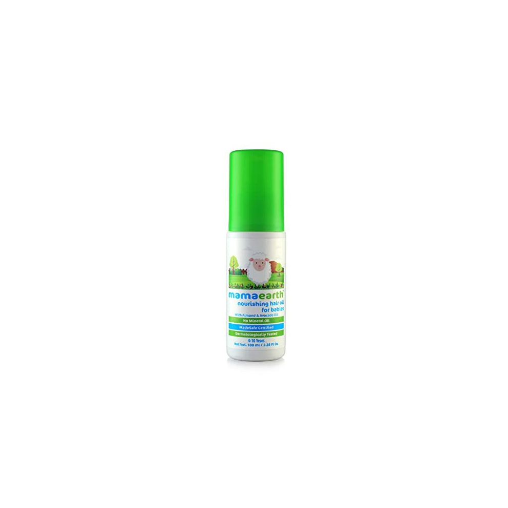 Mamaearth Nourishing Baby Hair Oil With Almond & Avocado 100Ml
