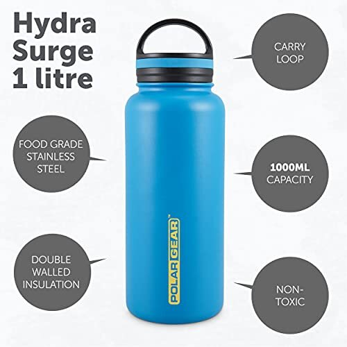 Hydra Surge Stainless Steel Reusable Water Bottle by Polar Gear - 1 ...