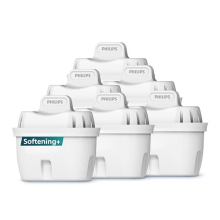 Water Replacement Filter Cartridges Softening+, 6-Pack, Brita Compatible, UP to 50% More Water-Hardness Reduction