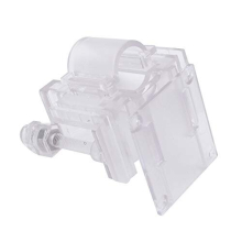 2pcs Aquarium fish tank multi-function clamp, water pipe clamp, acrylic fixing clamp, water inlet and outlet fixing frame (transparent)