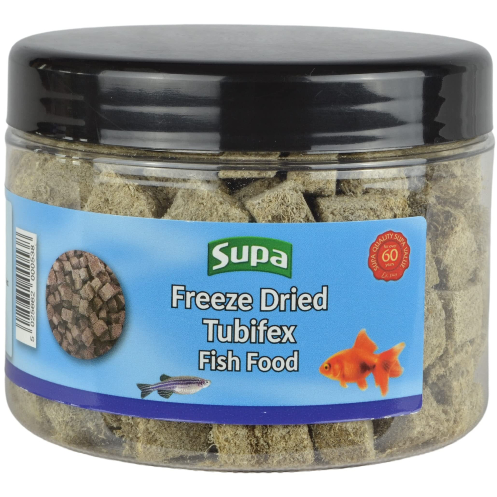 Natural Tubifex Cubes, 70 grams, Highly Nutritious Protein Rich Food, Suitable For Aquarium And Pond Fish,