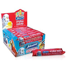 Bulk Box Treat 2 Eat Budgie/Parakeet Fruity Sticks 1x28