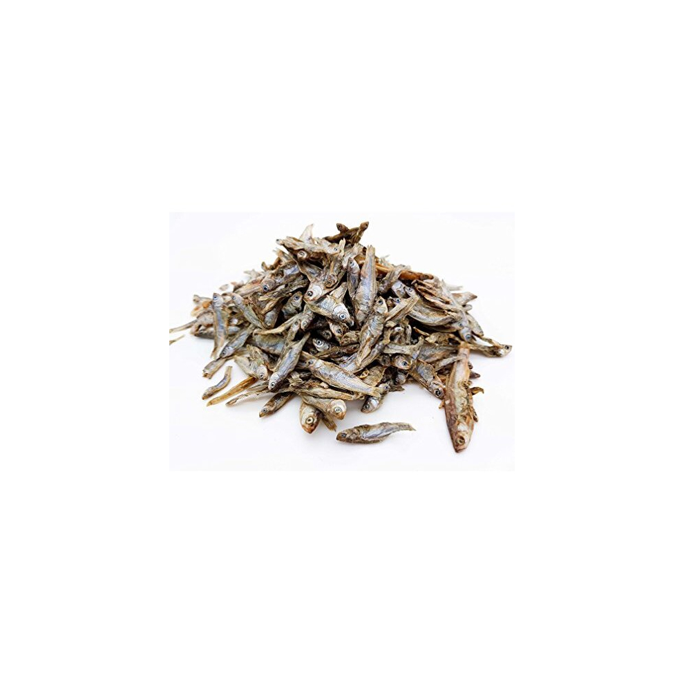 Heron's Pet World HERONS - Dried Sprats Large - Dried Whole Fish - For Dogs, Puppies, Turtles, Pond Fish, Birds, Reptiles, Mammals - Omega-3 & Omega-6