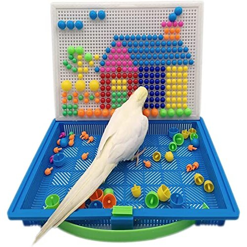Bird Toys for Parakeets Parrot Foraging and Chewing Toys for Small Medium Birds Colorful and Durable Cockatiel Toys Suitable for Lovebirds Finch