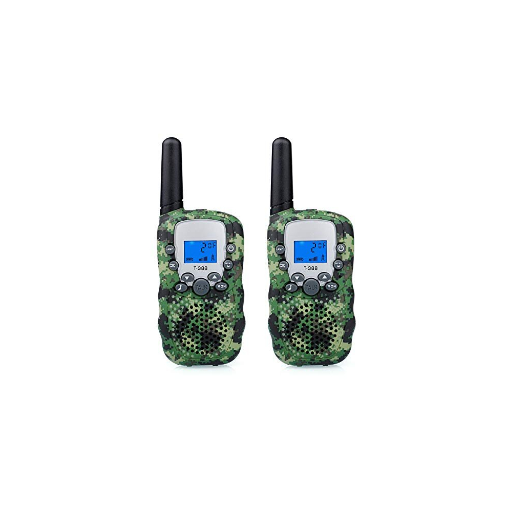 Children Walkie Talkies Set, Long Range Walkie Talkie 3Km Two Way Radio Intercom Walky Talky Boys Kids Army Toys, 8 Channels Earpiece Supported 763684522670