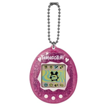 Tamagotchi Original Pink Glitter Shell | Tamagotchi Original Cyber Pet 90s Adults And Kids Toy With Chain | Retro Virtual Pets Are Great Boys And