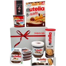 Nutella Ultimate Selection Box Gift hamper-Lovely Card,Chocolate Spread Jar,Nutella biscuits,Nutella B-Ready,Nutella And Go, Hazelnut Biscuit & More -