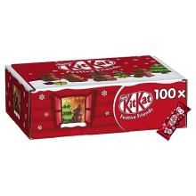 Kit Kat Christmas Friends 100 Assorted Milk Chocolate Christmas Figures Bulk Chocolate Box, 820 g