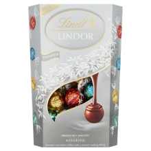 Lindor Silver Assorted ChocolateTruffles Box Extra Large | Approx 48 truffles, 600g | Contains a Smooth Melting Filling | Gift Present Sharing Box for