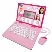 JC598BBi5 Barbie, Educational and Bilingual Laptop in English/Italian, Toy for Children with 124 Activities to Learn, Play Games and Music, Pink