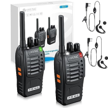 Rechargeable Walkie Talkie,eSynic 2Pcs Professional 2 Way Radio Long Range Portable Adult Walkie Talkies 16 Channel VOX Function Walkie Talky With