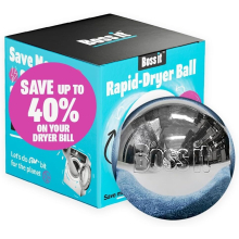 Rapid Tumble Dryer Ball for Tumble Dryer with Reflective HeatBounce Technology - Save on Energy Bills Over Time with Multiple Uses and Full Cycles,
