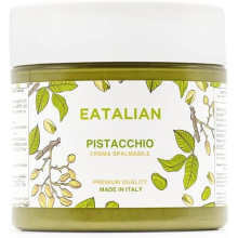 EATALIAN by AMZ BETTER Pistachio Cream, Spreadable Pistachio Paste, Sweet and Unique Taste, Ideal on Bread, for Cakes, Dessert, Ice Cream, Made in