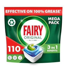 All-In-1 Dishwasher Tablets Bulk, 110 Tablets, Original, Effective Even On Dried-On Grease