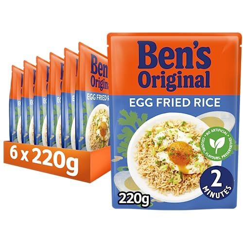 Egg Fried Microwave Rice, Bulk Multipack 6 x 220g pouches