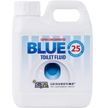LeisureTime Super Conc. Blue Toilet Fluid 25 Dose - Septic Tank Treatment Safe Formaldehyde Free Eco Toilet Chemical for Camping Toilet/Portable