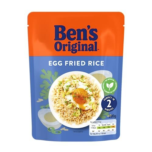 Egg Fried Microwave Rice, Bulk Multipack 6 x 220g pouches 2
