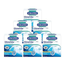 Dr. Beckmann Glowhite Ultra 4573 - Keeps Whites Brighter, Treats Greying, 4x40g x6 Pack, Chlorine-Free