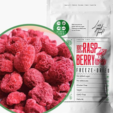 Freeze-Dried Raspberries | Premium Vegan Raw Freeze Dried Fruit | Freeze Dried Raspberries Whole Pieces of Raspberry | Dried Berries Dehydrated