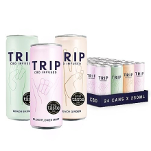 Infused Sparkling Drink 15mg, Mixed Pack, Low Calorie, Vegan, Natural Flavours, Anxiety & Stress (Pack of 24x250ml)