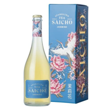 | Luxurious Non-Alcoholic Jasmine Sparkling Tea - Apple Sherbet, Lychee & Vanilla Notes - 750ml Bottle - Gift box included