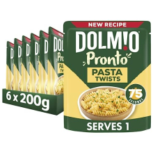 Pasta Twists Microwave Fusili Pasta, Bulk Multipack 6 x 200g pouches