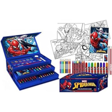Amazing Spiderman Art Case Childrens Kids Colouring Case 43 Pieces Kids Painting Paints Art Case Toy