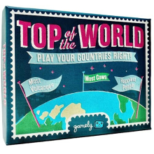 Top of the World: The pocketsize globe-trotting game of top 10s. Travel the world in this game of knowledge, strategy & crafty guesswork.
