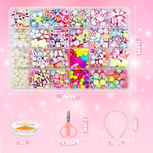 Bullpiano Pop Beads Girls Crafts Jewelry Making Kit For Toddlers DIY Jewelry Making Kit For Girls Age 3 Years Old, Kids Christmas Birthday Toys