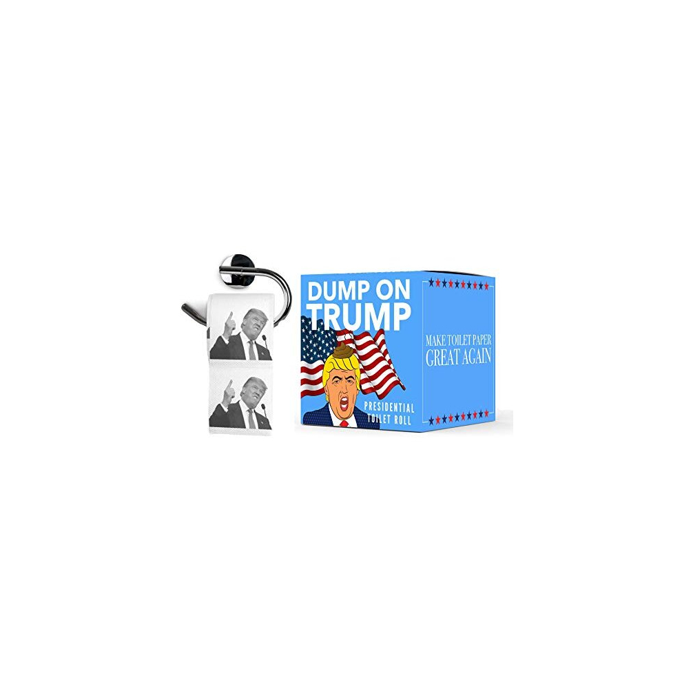 Brutal Bog Roll Donald Trump Toilet Paper - Novelty Loo Roll By Dump On Trump