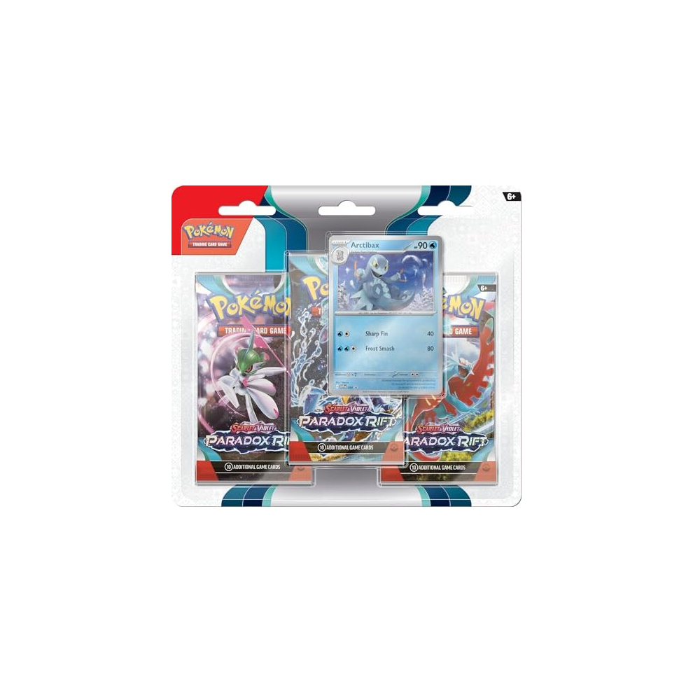 Pokã©Mon Tcg: Scarlet & VioletâParadox Rift Triple Pack - Arctibax (3 Booster Packs & Foil Promo Card)