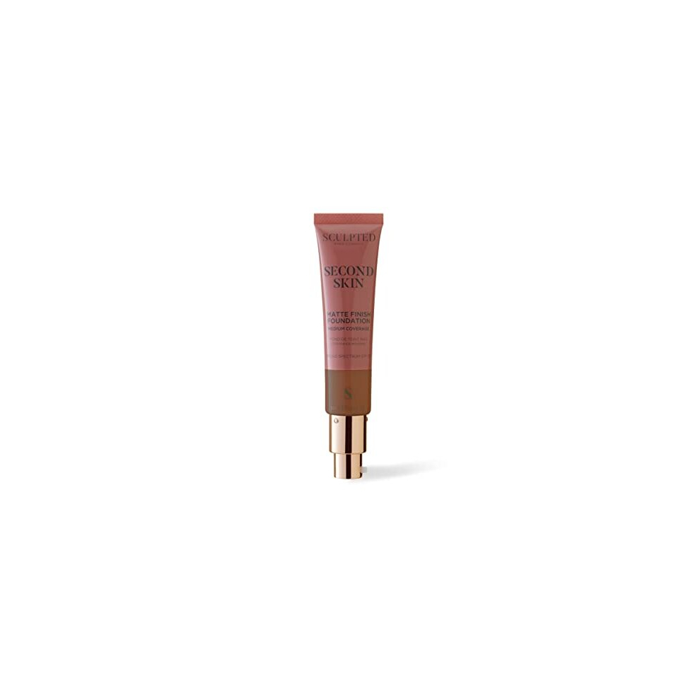 Sculpted By Aimee Connolly Second Skin Mineral Matte Liquid Foundation From Sculpted By Aimee - Medium Coverage Foundation With Spf 50, 32Ml Cruelty-Free, Vegan