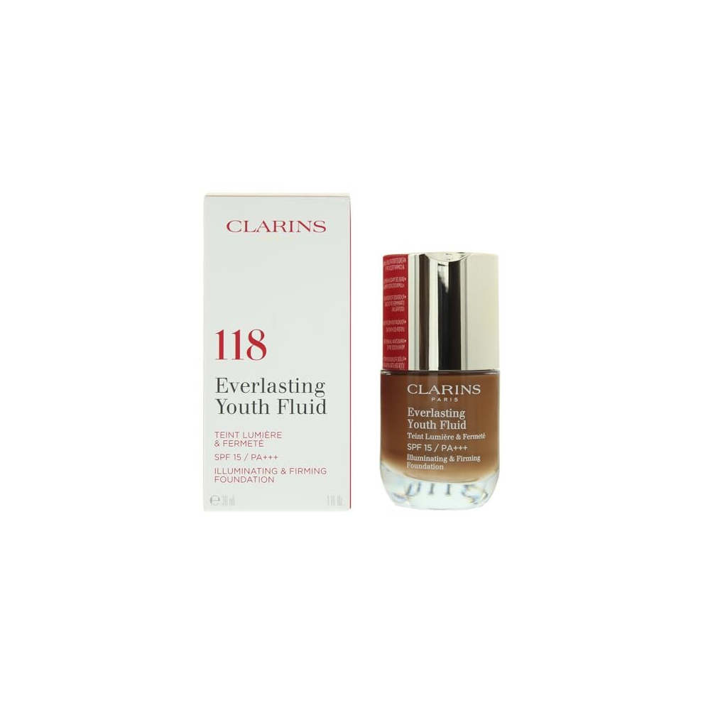 Clarins Everlasting Youth Fluid Foundation 30ml - 118 Sienna