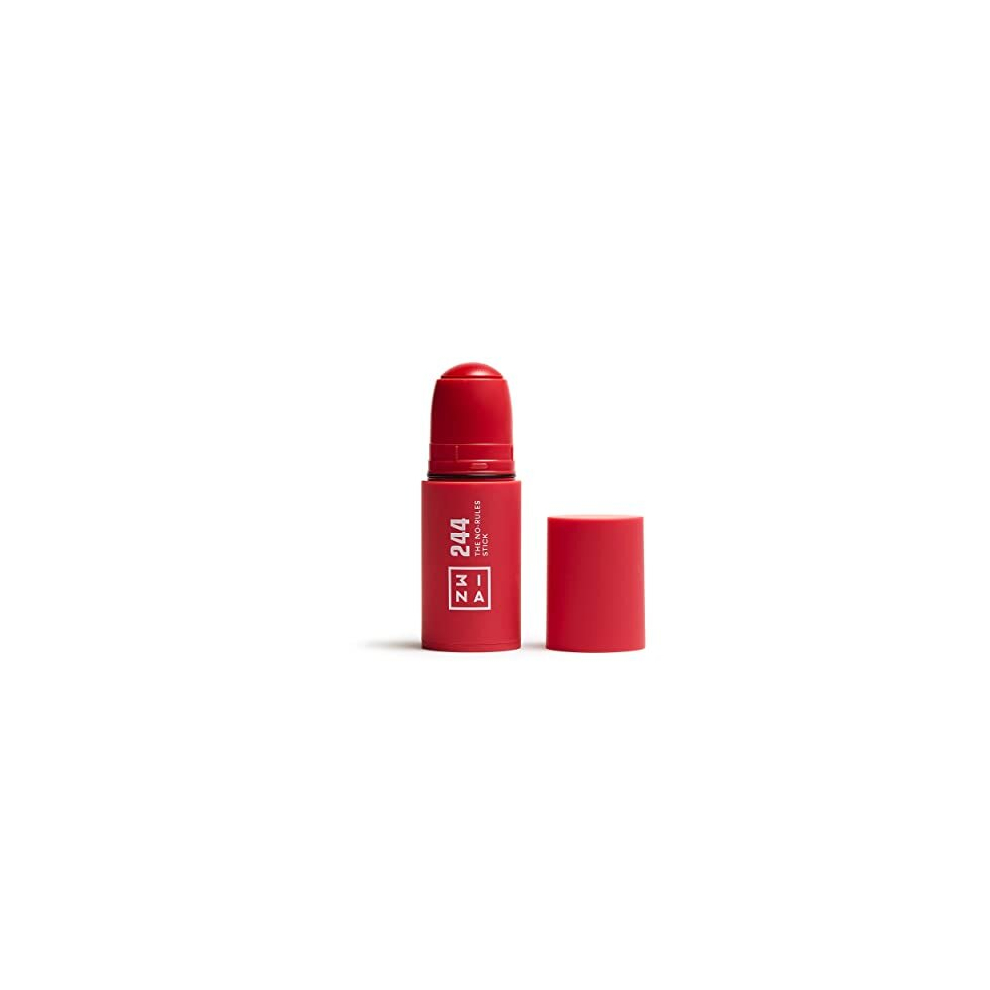 MAKEUP - The No - Rules Stick 244 - Red Blush Stick Matte for Sensitive Eyes Lips & Cheeks with Hyaluronic Acid - Cream Blush for a Natural Finish -