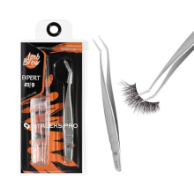 Professional Curved Tweezer for False Eyelash Extension Volume Modeling Stainless Steel Expert 41/9