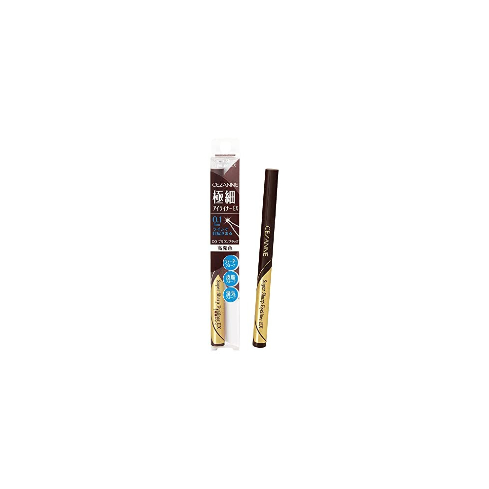 Cezanne Super Sharp Eyeliner Ex Â Brown Black