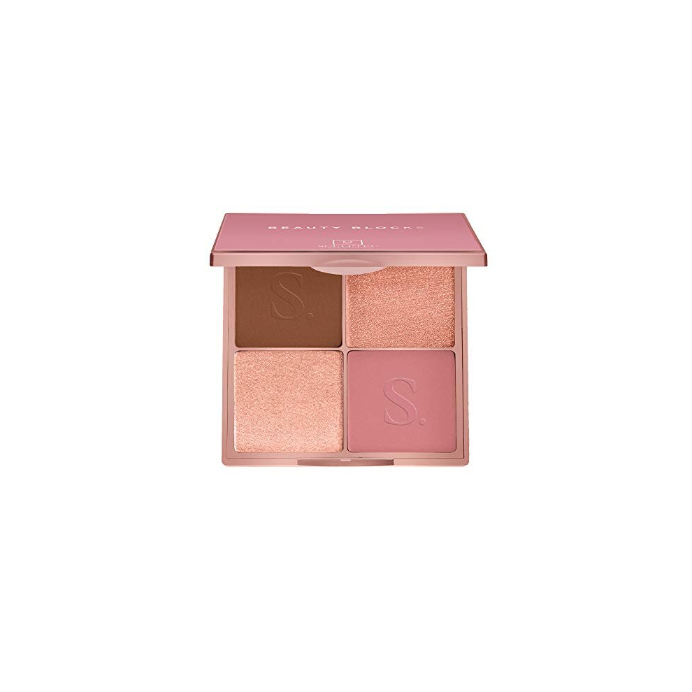 Sculpted By Aimee Connolly Cream Beauty Blocks 4-In-1 Face Palette From Sculpted By Aimee - Vegan Bronzer, Blusher, Powder & Highlighters To Define And Glow