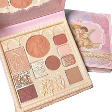 Embossed Eyeshadow 10 Colors Eyeshadow Palette Makeup Blush Highlighter All In One Disc Matte&Glitter Eyeshadow Makeup High Pigmented Shades