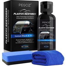 Car Plastic Restorer Interior Scratch Remover Plastics Polish Plastic Coating Agent Prevents Drying & Aging Plastic Care for Cars Truck Motorcycle