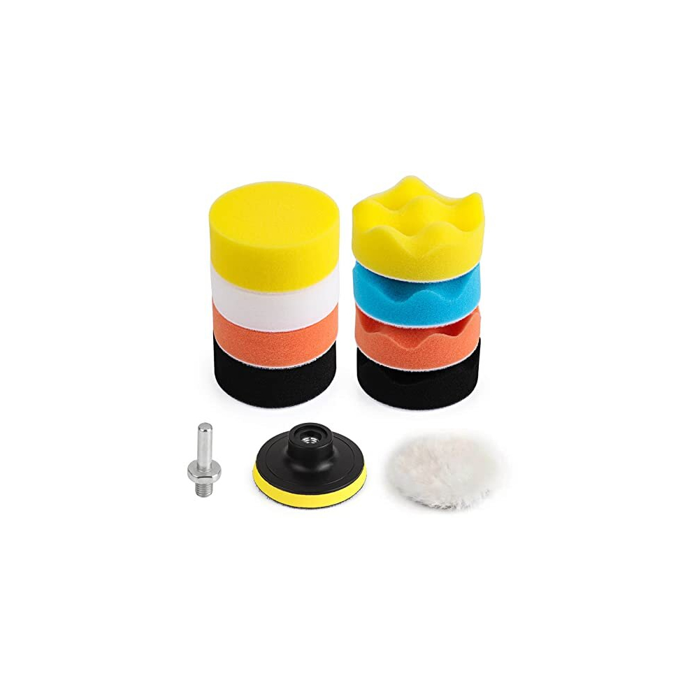 3Inch Drill Polishing Pads 11Pcs Car Polishers And Buffers Buffing Kits Sponge Drill Attactment For Auto Polisher,Sanding,Waxing 734077922513