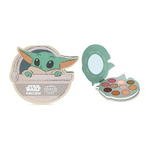Disney's Star Wars The Mandalorian Grogu Baby Yoda Fourteen Shade Palette, Sharp, Glittery, Shimmering Shades, Self-Care and Cosmetic Gift