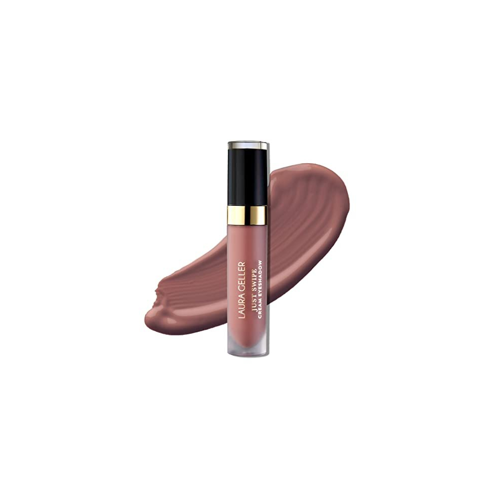 LAURA GELLER Just Swipe Liquid Eyeshadow - Mauve - Cream-to-Powder - Lightweight Crease-Proof Velvety Color - Long-Lasting Finish