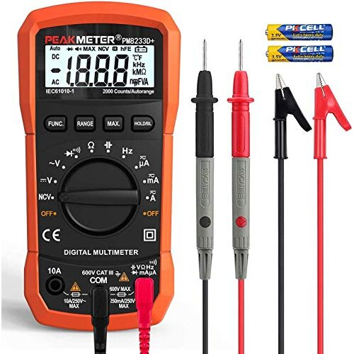 Digital Multimeter,Multimeter Tester, High Sensitivity Voltmeter Ammeter Ohmmeter NCV Circuit Checker Measures AC/DC Voltage,AC/DC Current, Resistance