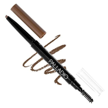 Palladio Brow Definer Retractable Blyant Trekantet spids udfylder brynene for et naturligt udseende Tam og form ?jenbryn med Spoolie Brush Eyebro