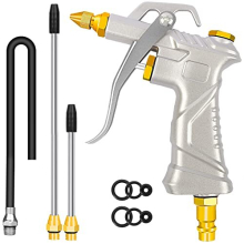 Air Blow Gun - Air Compressor Accessories Nozzle Duster Air Tools Cleaner, with 1 Blow Nozzle & 3 Air Flow Extension, Air Tools for Compressor