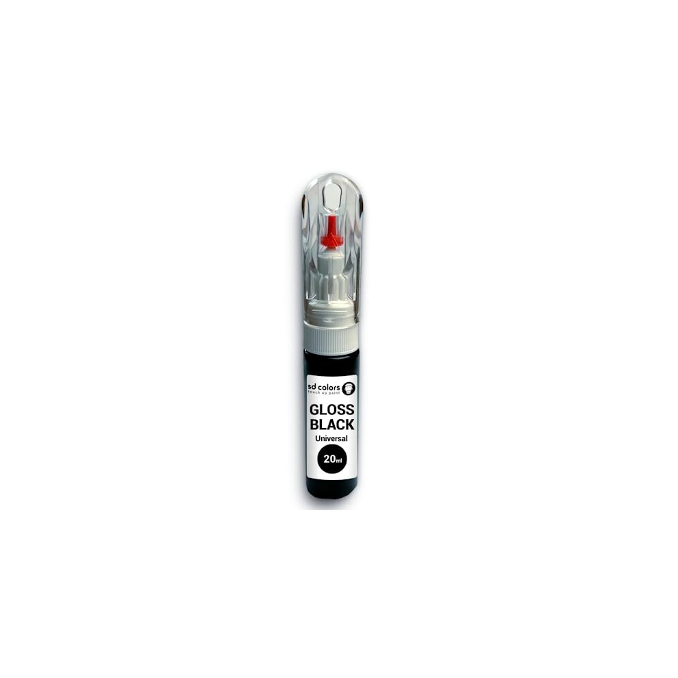 Touch Up Paint Pen Universal Gloss 20Ml For Repair Stone Chips Scratches Car Moto Bicycles Alloy Wheels Black 6010403837893