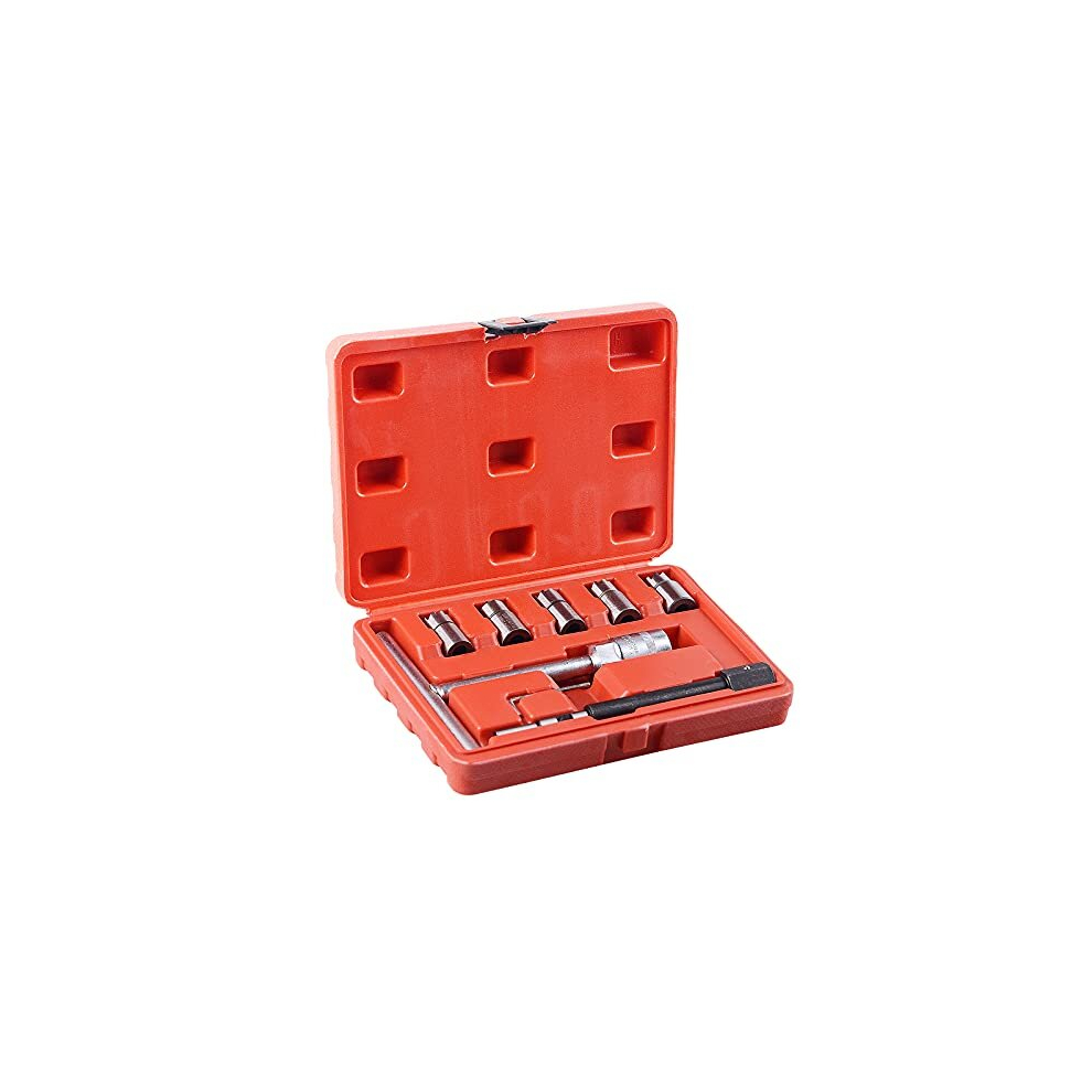 7Pc Professional Diesel Injector Seat Cutter Cleaner Tool Set Carbon Remover 737123870509
