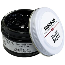 | Filling Paste Jar 50ml | Filler Paste to Repair All Types of Leather, Synthetic Leather and Rubber Footwear | Shoe Care and Repair | Color Black